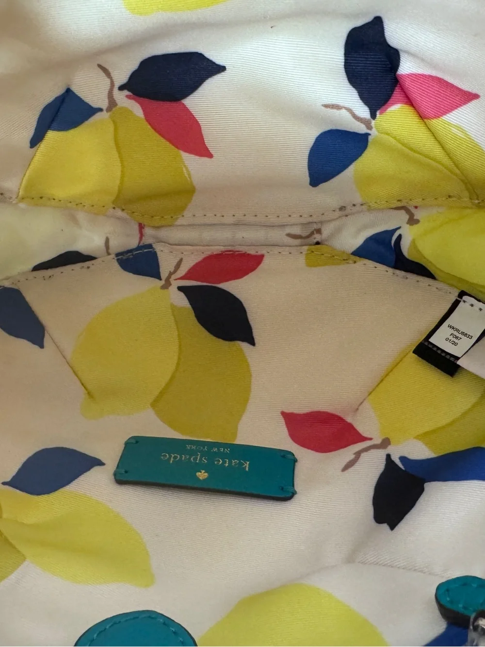 Kate Spade wicker lemon crossbody clutch, new without tags